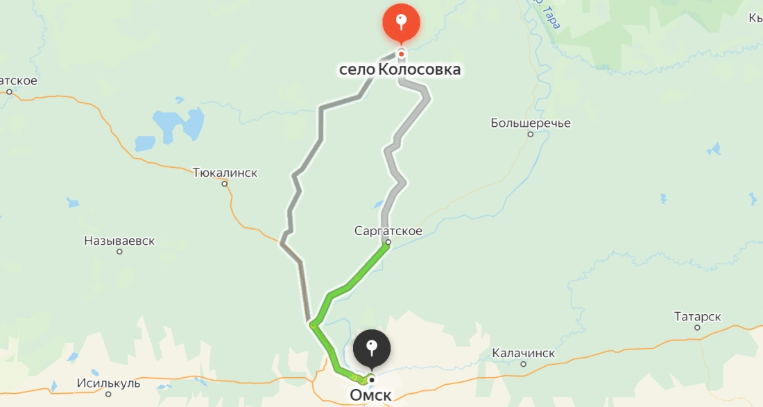 Колосовка — Омск