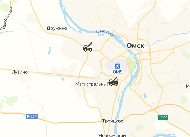 Левый берег, Омск