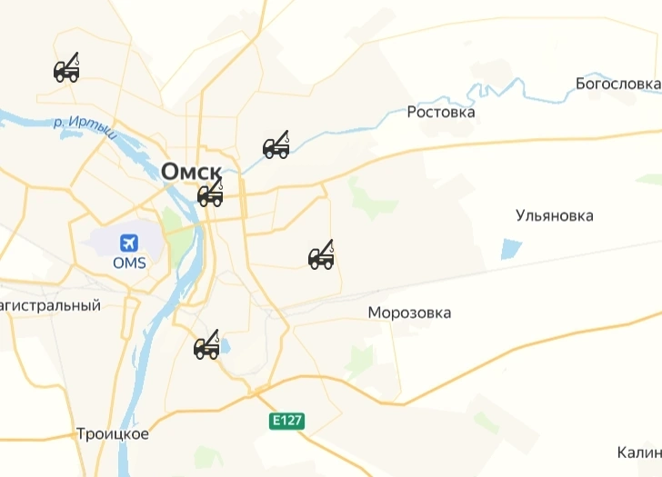 Правый берег, Омск